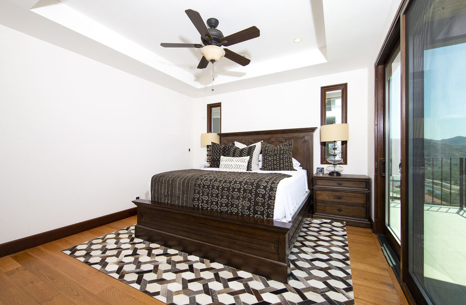 master bedroom with sleek design
