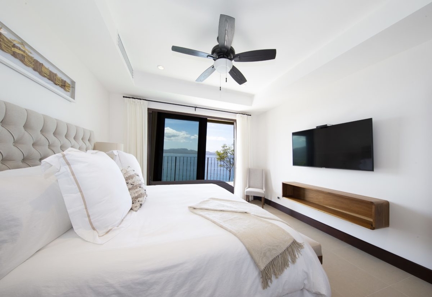 bedroom with ocean views