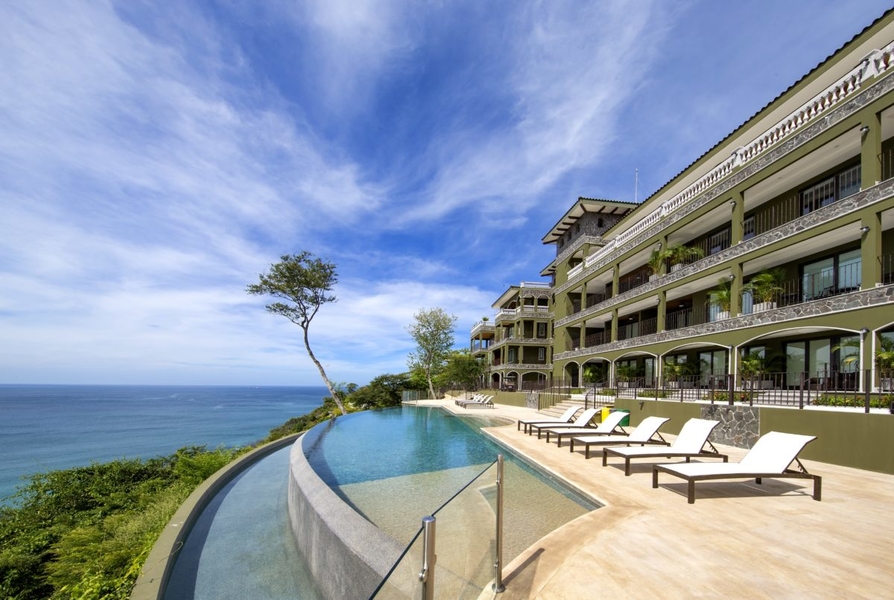 exterior of building and infinity pool