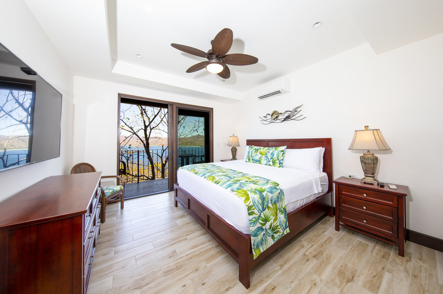 ocean view bedroom with private terrace